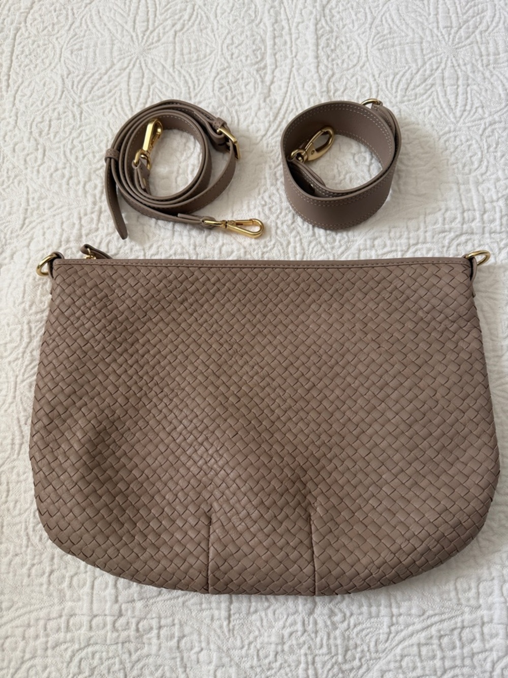 Quince Convertible Crescent Shoulder Bag